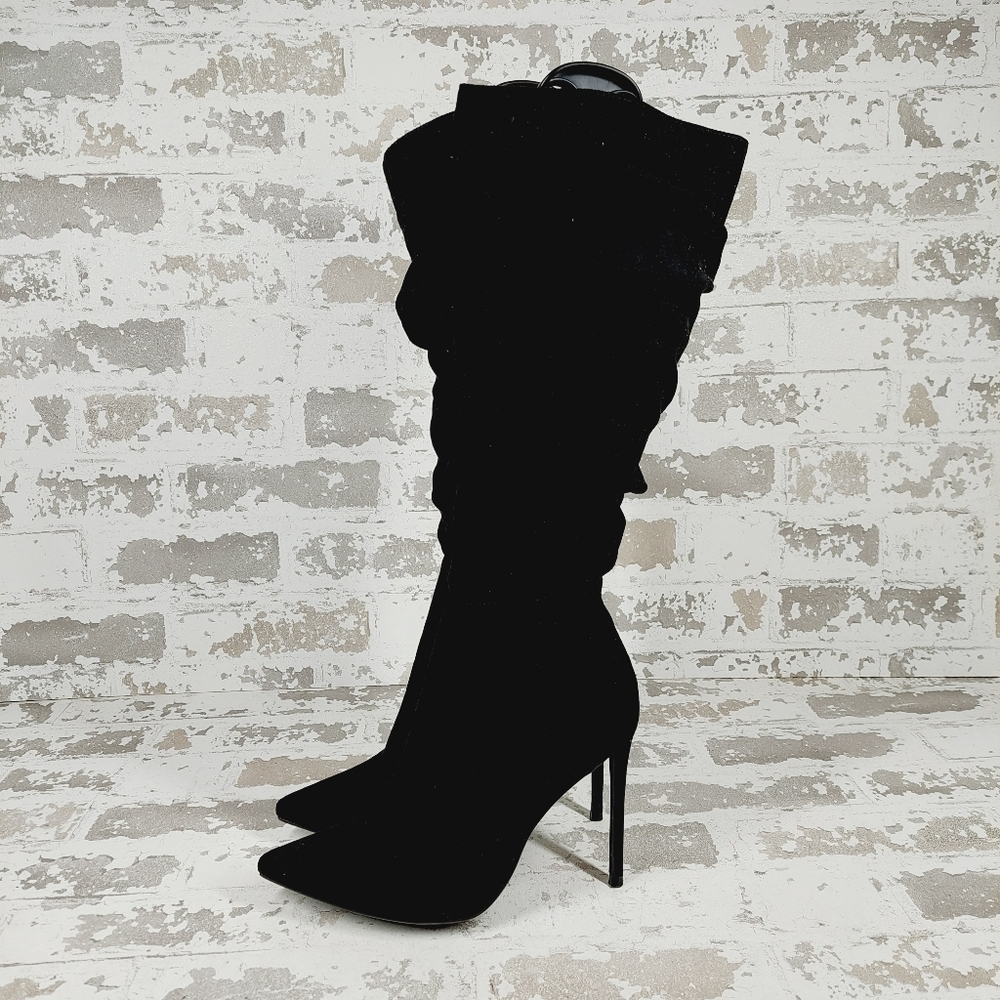 Elisabet Lang High Heel Pointed Toe Mid Calf Boots E968